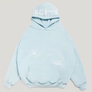 ALCHEMAI Hoodie- light blue- Inner world hoodie
NWOT